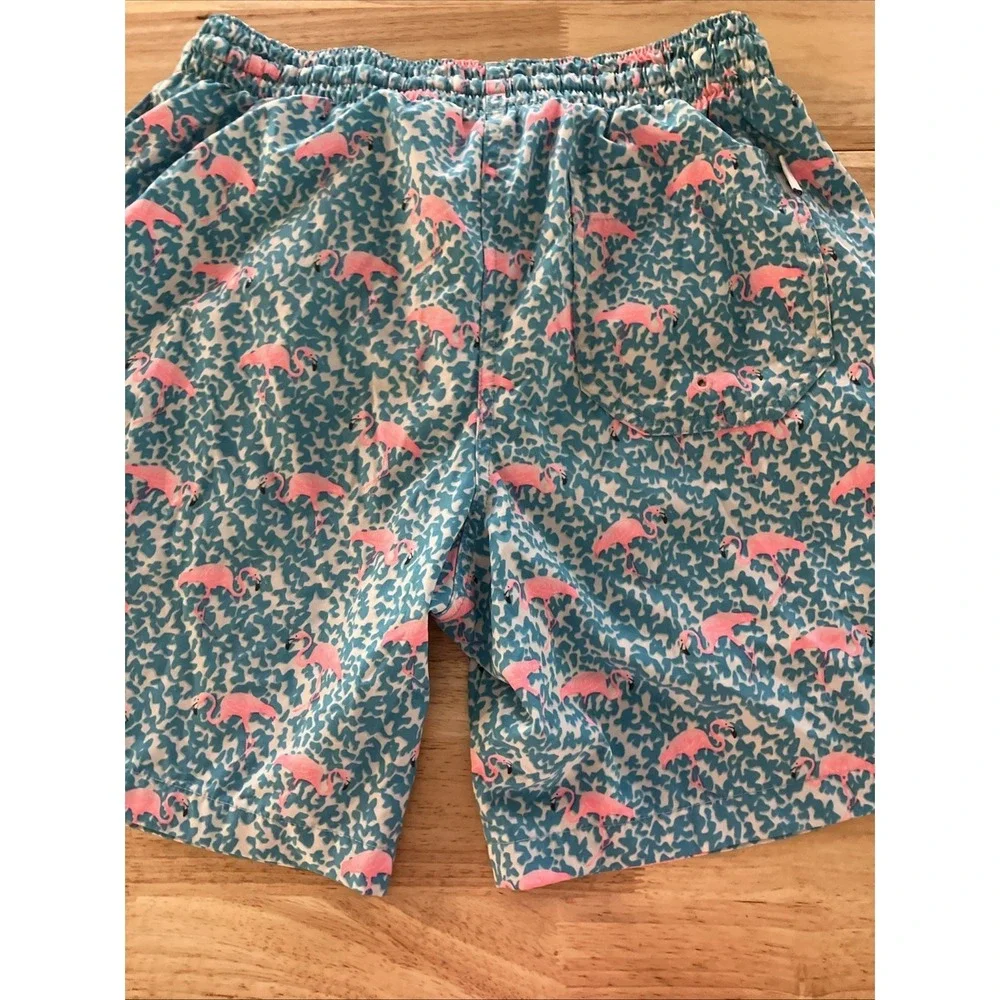 Men's Chubbies The Domingos Flamingos Classic Swim Trunks Mesh Lined XS